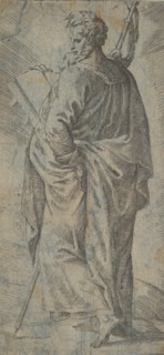 Male Saint, 16th century. Creator: Unknown.