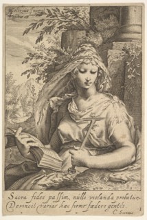 Temperance, from The Seven Virtues. Creator: Unknown.