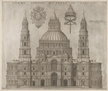 Speculum Romanae Magnificentiae: St. Peter's, 1547. Creator: Unknown.