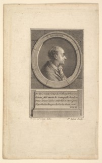 Portrait of Gessner, 1775. Creator: Augustin de Saint-Aubin.