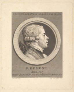 Portrait of François Dumont, 1788. Creator: Augustin de Saint-Aubin.