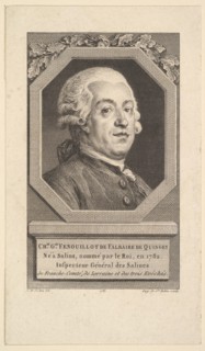 Portrait of Charles George Fenouillot de Falbaire de Quingey, 1787. Creator: Augustin de Saint-Aubin.