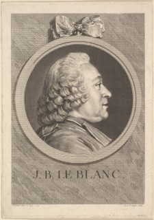 Portrait of Jean-Baptiste Le Blanc, 1750. Creator: Augustin de Saint-Aubin.
