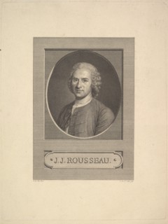 Portrait of Jean-Jacques Rousseau, 1777. Creator: Augustin de Saint-Aubin.