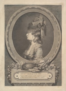 Portrait of Adrienne-Sophie Marquise de ***, 1779. Creator: Augustin de Saint-Aubin.