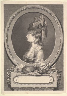 Portrait of Adrienne-Sophie Marquise de ***, 1779. Creator: Augustin de Saint-Aubin.