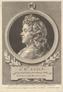Portrait of Jean-Baptiste Lully, 1770. Creator: Augustin de Saint-Aubin.