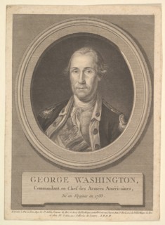 Portrait of George Washington, August 1836. Creator: Augustin de Saint-Aubin.