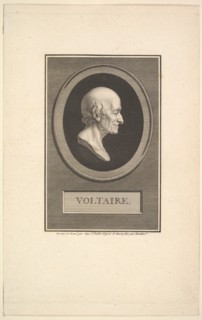 Portrait of Voltaire, 1801. Creator: Augustin de Saint-Aubin.