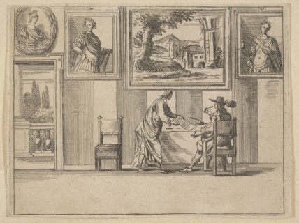 Francesco I d'Este Sentencing the Guilty with Great Difficulty, from L'Idea di un Principe..., 1659. Creator: Bartolomeo Fenice.