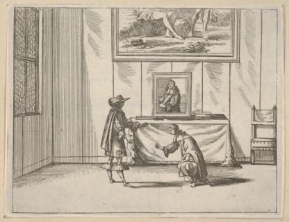 Francesco I d'Este is Generous in Pardoning the Offenders, from L'Idea di un Principe ed E..., 1659. Creator: Bartolomeo Fenice.