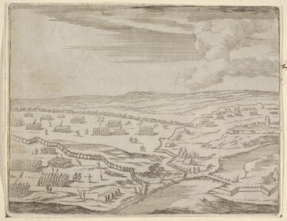 Francesco I d'Este Approches the Camp of the Enemy Under the Pretext of Battle, Although h..., 1659. Creator: Bartolomeo Fenice.