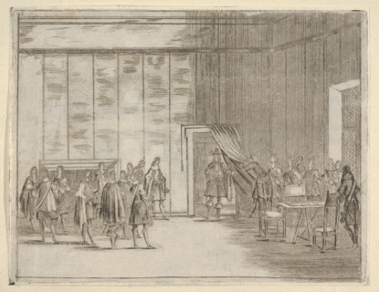 Francesco I d'Este, with his Gentle Manner, is Loved by All of the Noblemen in his Court..., 1659. Creator: Bartolomeo Fenice.