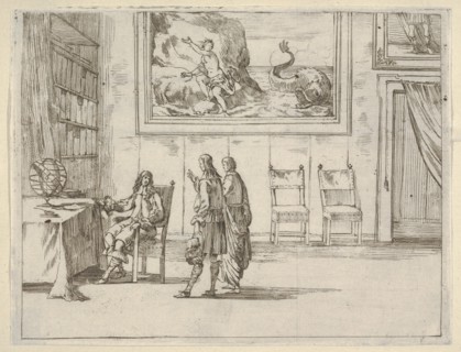 Francesco I d'Este Displays Great Faculty in his Studies, from L'Idea di un Principe ed Er..., 1659. Creator: Bartolomeo Fenice.