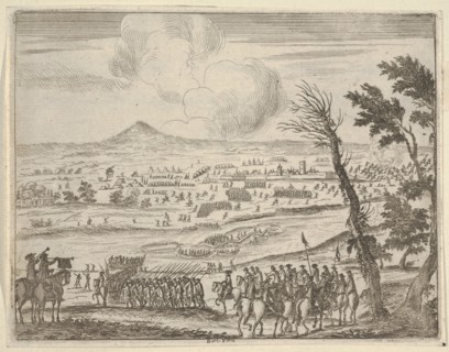 Francesco I d'Este Protects the French in Casalmaggiore from the Siege of the Spanish, fro..., 1659. Creator: Bartolomeo Fenice.
