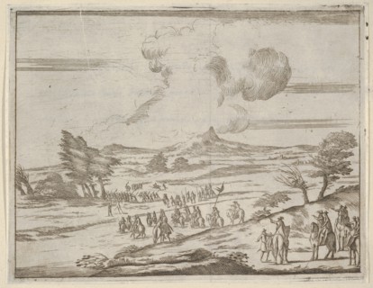 Following Francesco I d'Este's Example, His Troops Safely Pass Torrents During Extreme Wea..., 1659. Creator: Bartolomeo Fenice.