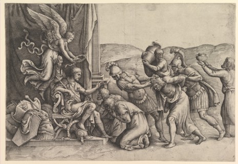 Scipio Granting Clemency to the Prisoners. Creator: Battista Franco Veneziano.