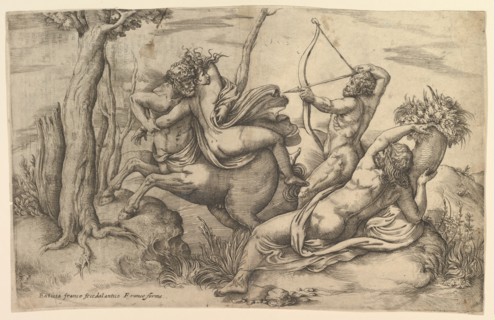 The Abduction of Dejanira. Creator: Battista Franco Veneziano.