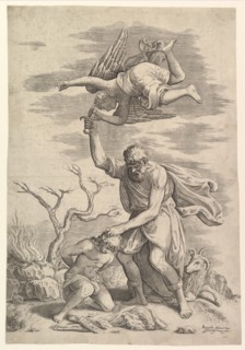 The Angel Staying the Arm of Abraham. Creator: Battista Franco Veneziano.