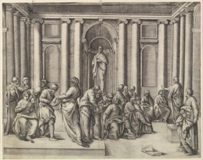 Christ among the Doctors, ca. 1540-45. Creator: Battista Franco Veneziano.