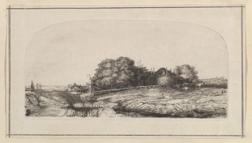 Landscape with a Haybarn and a Flock of Sheep