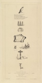 Rebus: Béranger was not really strong, for he never had the key to the fields, 1863. Creator: Charles Meryon.