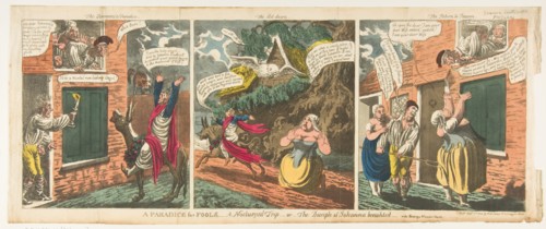 A Paradice [sic] for Fools-A Nocturnal Trip-or-The Disciple of Johanna benigh..., September 1, 1814. Creator: Charles Williams.