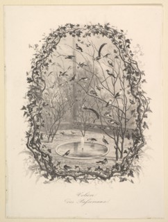 The Sparrow Aviary, 1843. Creator: Charles Francois Daubigny.