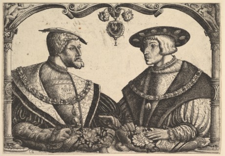 Emperors Charles V and Ferdinand I, ca. 1531. Creator: Christoph Bockstorffer.