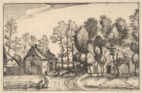 Landscape with Hewed Trees, plate17 from Regiunculae et Villae Aliquot Ducatus Brabant..., ca. 1610. Creator: Claes Jansz Visscher.