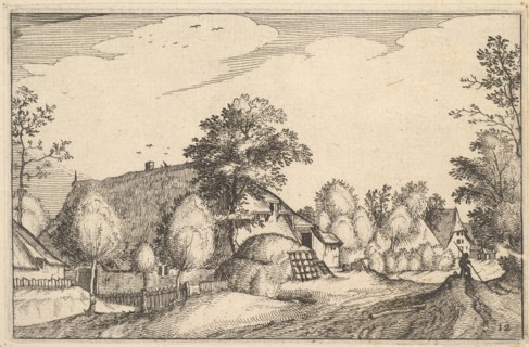 Village Road, plate 12 from Regiunculae et Villae Aliquot Ducatus Brabantiae, ca. 1610. Creator: Claes Jansz Visscher.