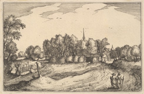 A Convent, plate 13 from Regiunculae et Villae Aliquot Ducatus Brabantiae, ca. 1610. Creator: Claes Jansz Visscher.