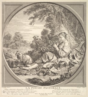 Pastoral Poetry, ca. 1742. Creator: Claude Augustin Duflos le Jeune.