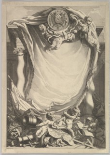 Frame for a Dedication Plate, 18th century. Creator: Claude Augustin Duflos le Jeune.