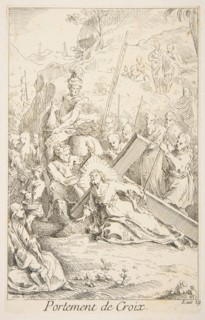 Carrying the Cross.n.d. Creators: Claude Gillot, Jacques Gabriel Huquier.