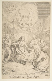 Nativity.n.d. Creators: Claude Gillot, Jacques Gabriel Huquier.