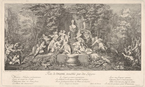 The festival of Diana, interrupted by satyrs