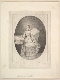 Portrait of Marguerite Le Comte, 1764. Creator: Claude Henri Watelet.