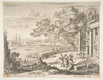 Landscape with Mercury, 1668. Creator: Dominique Barriere.