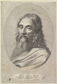 Bust of St. Joseph in an Oval. Creator: Claude Mellan.