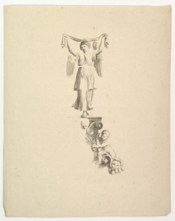 Statue of an Angel. Creator: Claude Mellan.