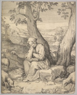 St. Genevieve. Creator: Claude Mellan.
