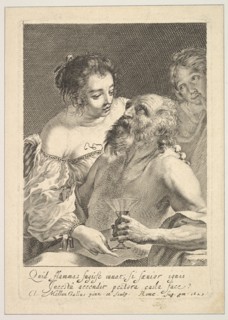 Lot and His Daughters, 1629. Creator: Claude Mellan.