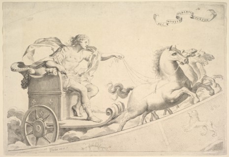Allegory in Honor of Louis XIV. Creator: Claude Mellan.