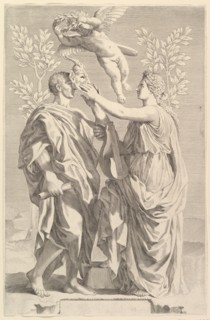 Frontispiece: Horace, Quinti Horatii Flacci Opera, 1642. Creator: Claude Mellan.