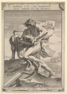 David Strangling the Lion, 1631. Creator: Claude Mellan.