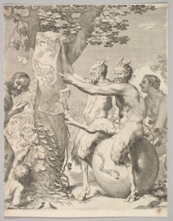 Satyrs, before 1645. Creator: Claude Mellan.