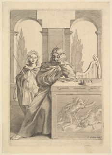 David: Title Page for Talon, L'Histoire sainte, III, 1645. Creator: Claude Mellan.