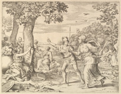Allegory on Good Government in France, 1685. Creator: Claude Mellan.