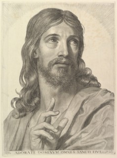 Bust of the Adult Christ, 1652. Creator: Claude Mellan.